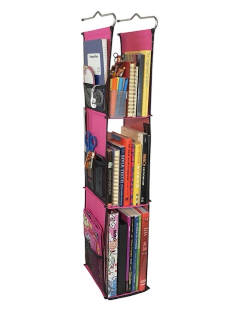 LockerWorks Pink Hanging Locker/Closet Organizer